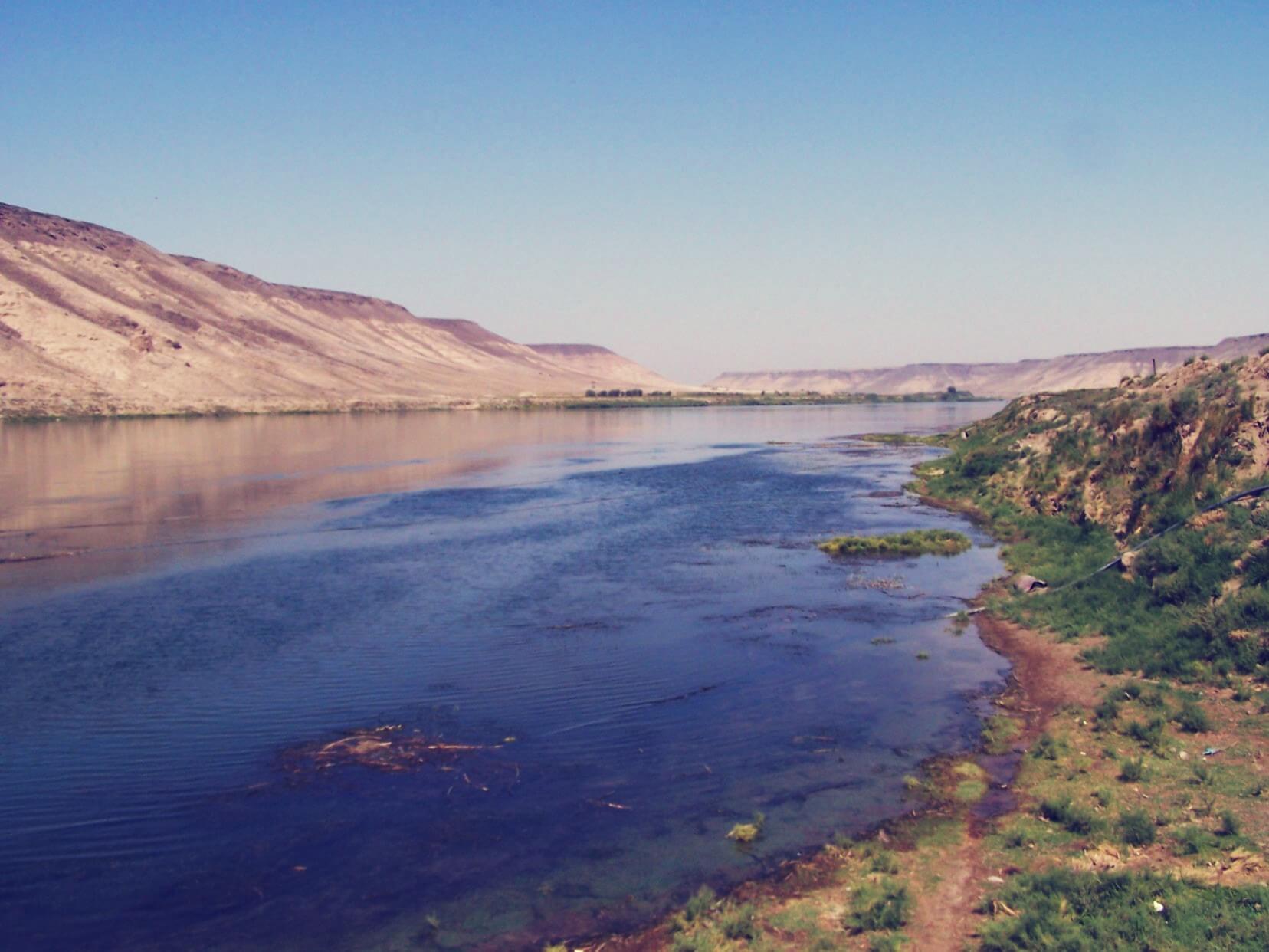 River Euphrates in Deir ez-Zor Governatorate, Syria